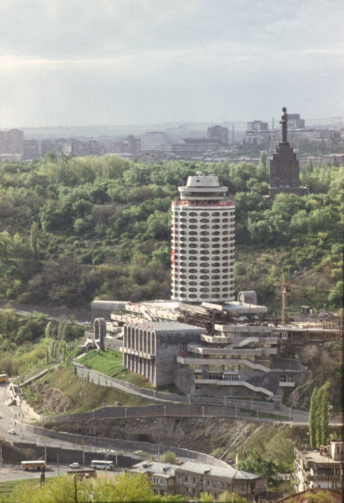 Memorial site, local landmark Youth Palace, Yerevan, photo