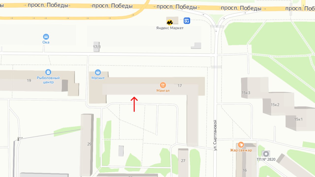 Проспект победы 17 карта