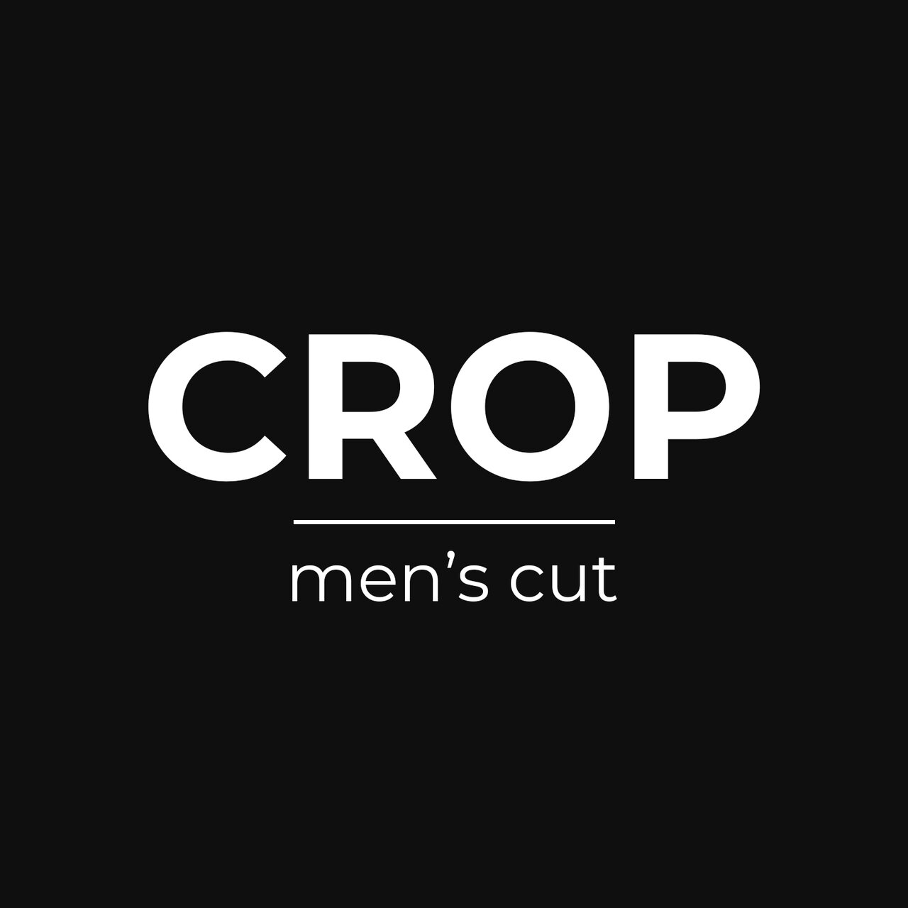 Crop men’s cut