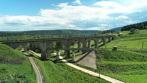 Viaduct Ryabinovka (Sverdlovsk Region, Krasnoufimskiy munitsipalny okrug), landmark, attraction