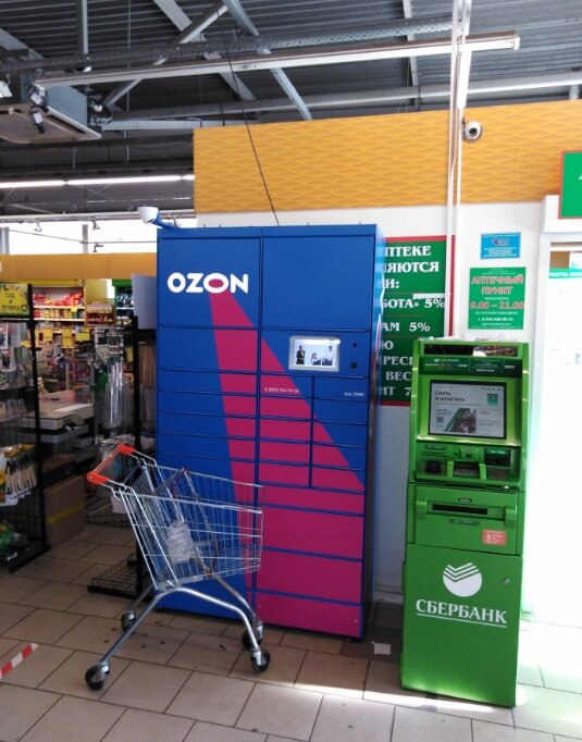 Parcel automat Ozon Box, Tula, photo