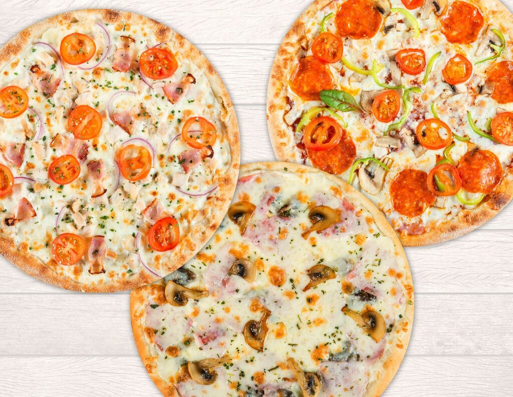 фото три пиццы фото 46
