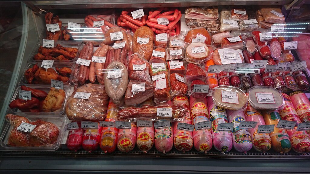 Butcher shop The company store of the Krasnoturinsk sausage factory, Krasnoturinsk, photo