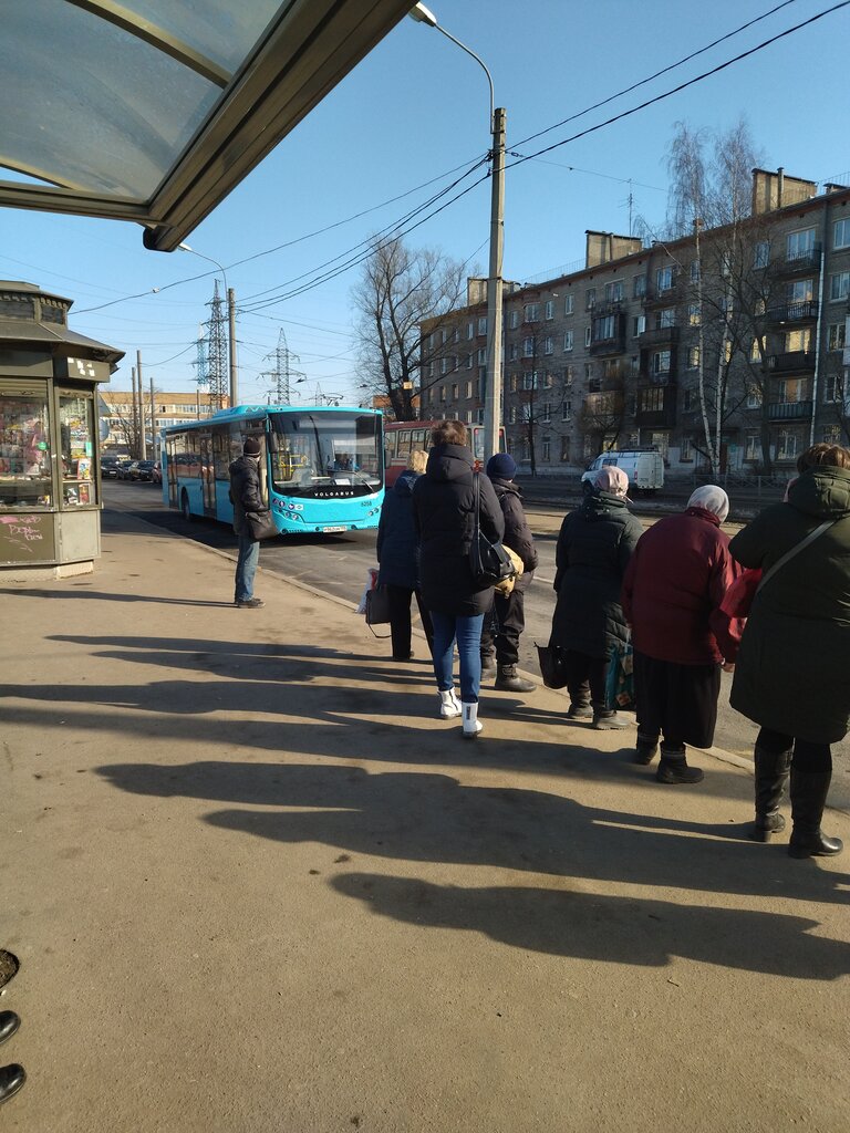 Остановка общественного транспорта Кировский завод, Санкт‑Петербург, фото