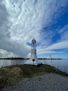 White Lighthouse (Leningrad Region, Volkhovskiy rayon, Issadskoye selskoye poseleniye, derevnya Nemyatovo-2, Rechnaya ulitsa), landmark, attraction