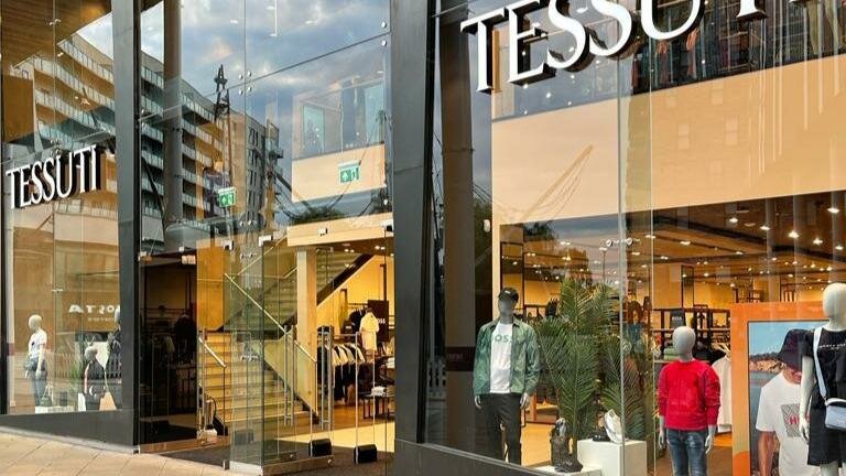 Clothing store Tessuti Bury, England, photo