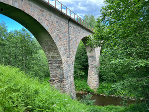 Three-arch Stone Railway Bridge Over The Yarynya River (Novgorod Region, Krestetskiy Municipal District, reka Yarynya), memorial site, local landmark