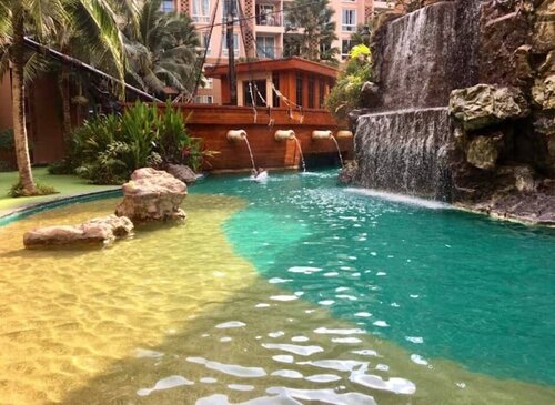 Гостиница Pool View Nicecool One Bedroom With 2 Large Beds в Паттайе