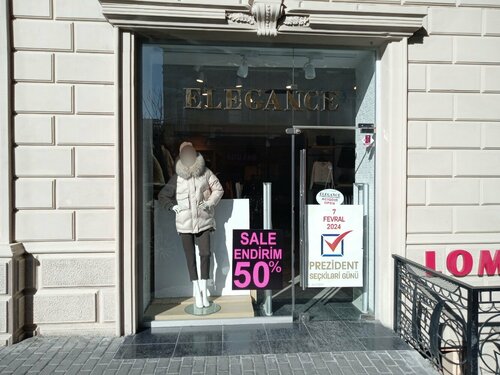 Elegance, магазин одежды, Баку, Сабаильский район, Təbriz Xəlilbəyli ...