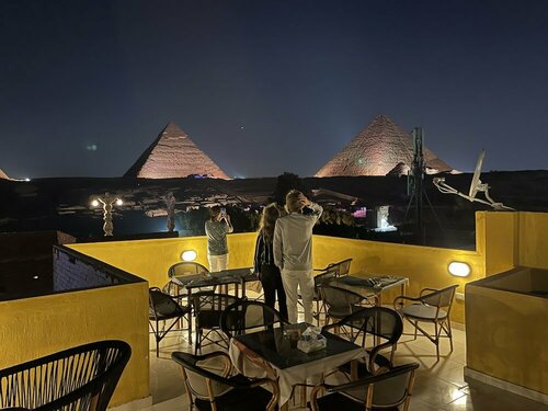 The pyramids plateau view