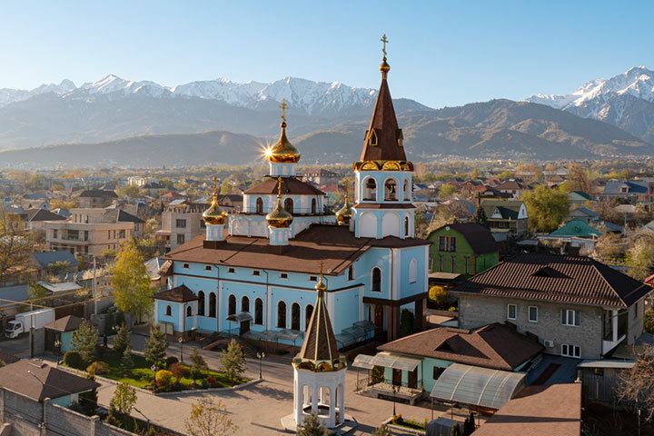 Orthodox church Church in the name of Saints Cosmas and Damian, Almaty, photo