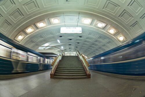Metro Biblioteka Imeni Lenina (Moscow, Sokolnicheskaya Line, Biblioteka Imeni Lenina metro station), metro station