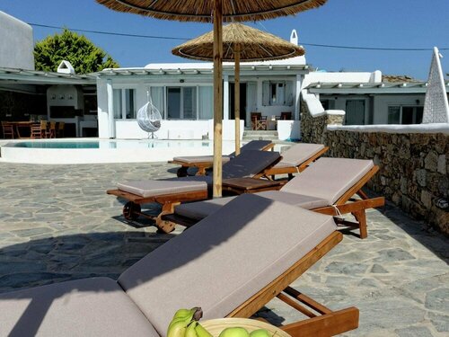 Гостиница Beautiful Large Luxury Villa, Private Pool, Stunning Views, Near Sea, Mykonos