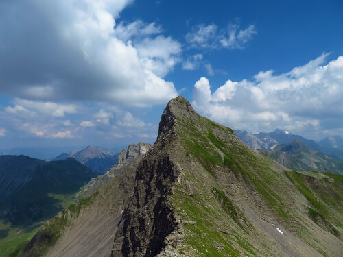 Mountain peak Grauspitze 2599 meters, Graubunden, photo