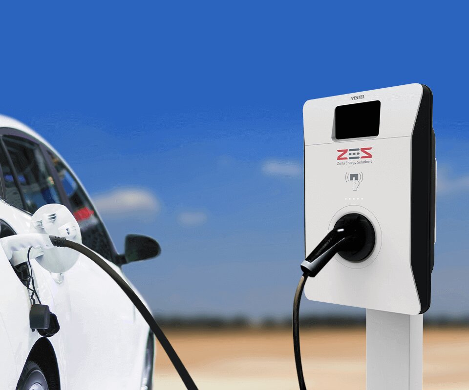 Electric car charging station Zes, Avanos, photo