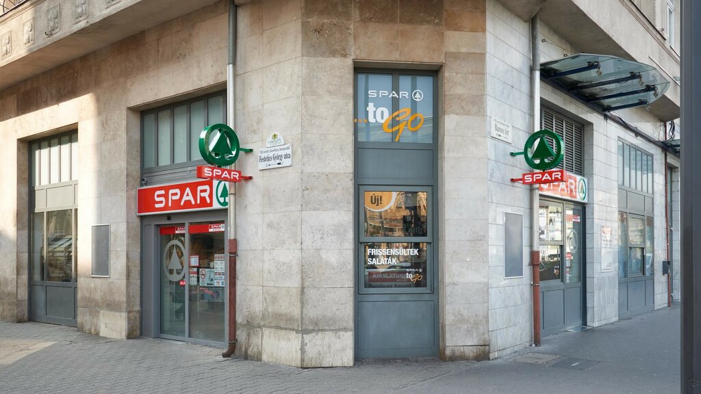 Supermarket Spar market, Budapest, photo