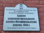 Памятник градостроительства и архитектуры регионального значения Здание церковно-приходской школы Митрофаньвской церкви, 1864 г. Охраняется государством (ploshchad imeni S.M. Kirova, 1А), monumento, memorial