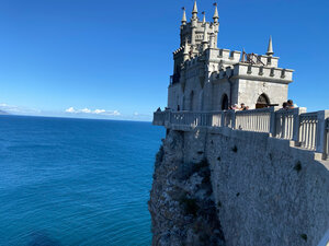 The main gate of the Sudak fortress (Autonomous Republic of Crimea, Sudak), landmark, attraction