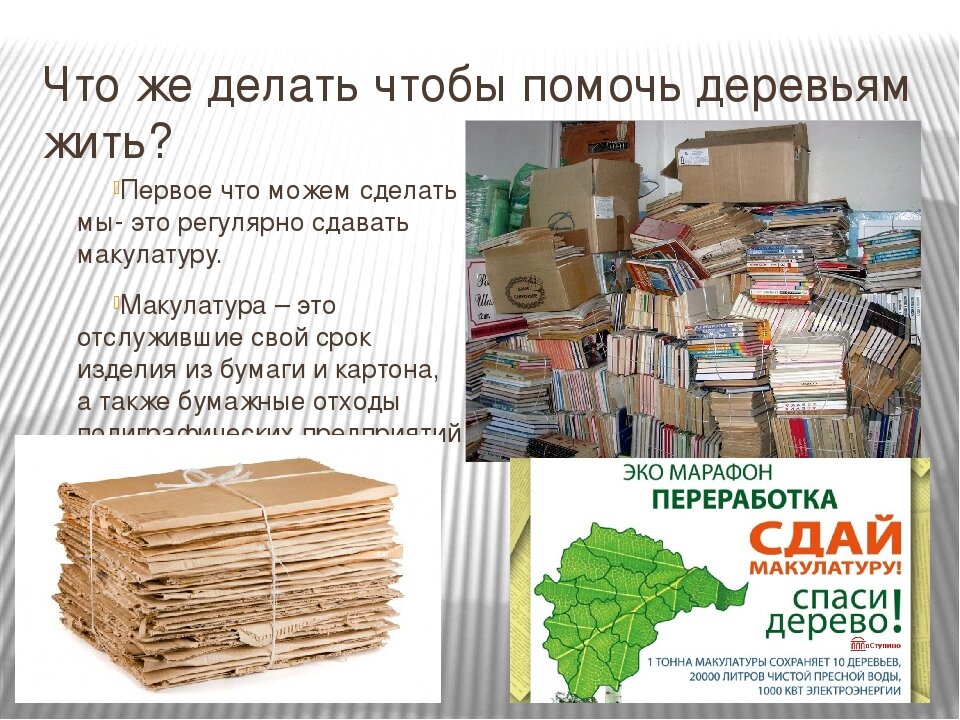 Макулатура мусор полезный проект