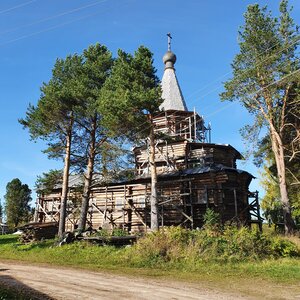 Церковь Введения Пресвятой Богородицы во храм (Вологодская область, Тарногский муниципальный округ, село Ромашевский Погост), православный храм в Вологодской области