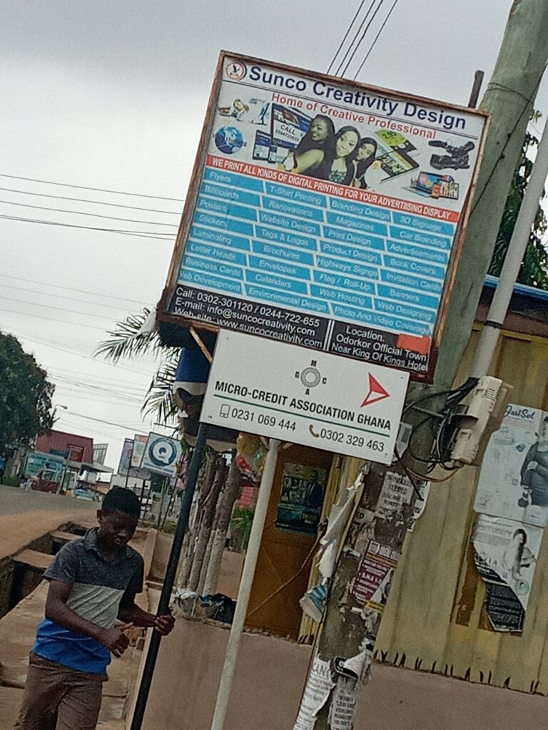 Graphic design studio Sunco creativity design Bb, Accra, photo