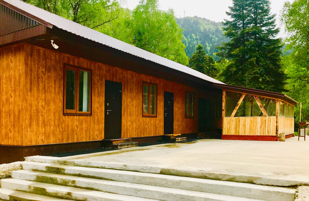 Дом бани в домбае