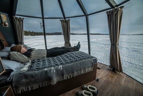 Гостиница Wilderness Hotel Nangu & Igloos в Лапландии