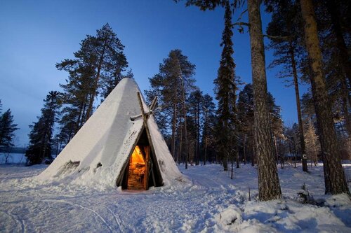 Гостиница Hotel Jeris Log Cabins в Муонио