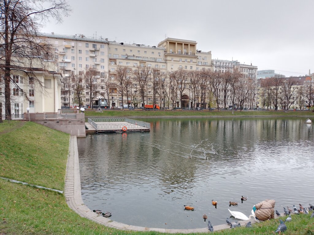 Memorial site, local landmark Voland's bench, Moscow, photo