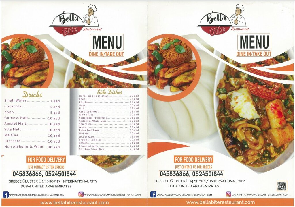 Restaurant Bella Bite, Dubai, photo