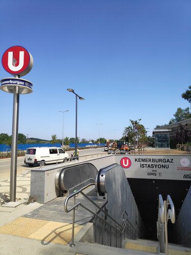 Kemerburgaz (İstanbul, Eyüpsultan, Mithatpaşa Mah., Selanik Blv.), metro station