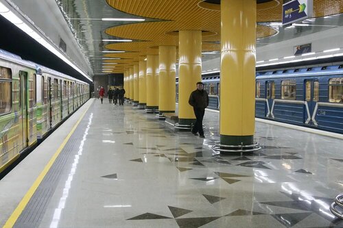 Hrušaŭka (Minsk, Maskowski rajon, Grushawka, vulica Ščorsa), metro station