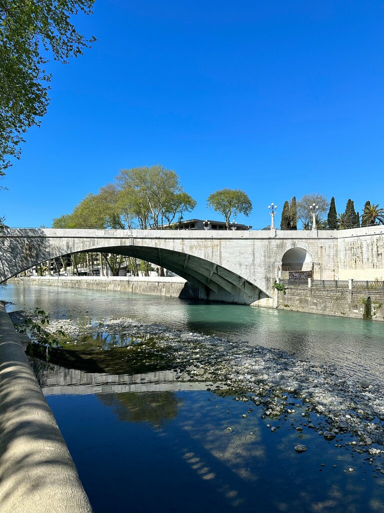 Landmark, attraction Rivière bridge, Sochi, photo