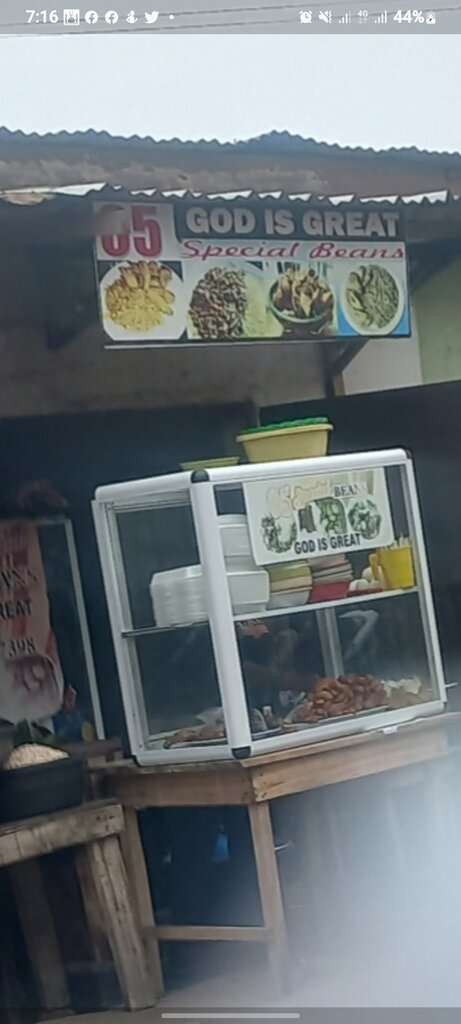 Canteen God Is Great Special Beans, Accra, photo