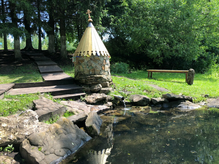 Spring, stream Исток Оки, Oryol Oblast, photo