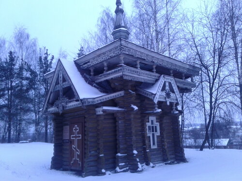 Часовня, памятный крест Часовня Исаакия Далматского, Вытегра, фото