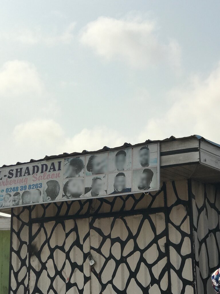 Barber shop El-Shaddai, Accra, photo
