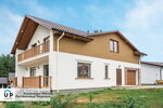 Roofhouse (selo Gagino, ulitsa Lenina, 10), fachadas y sistemas de fachada