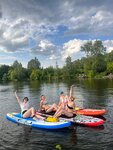 Sup Group (Moscow Region, Dolgoprudny, Mysovo Park) ، التجديف بالوقوف