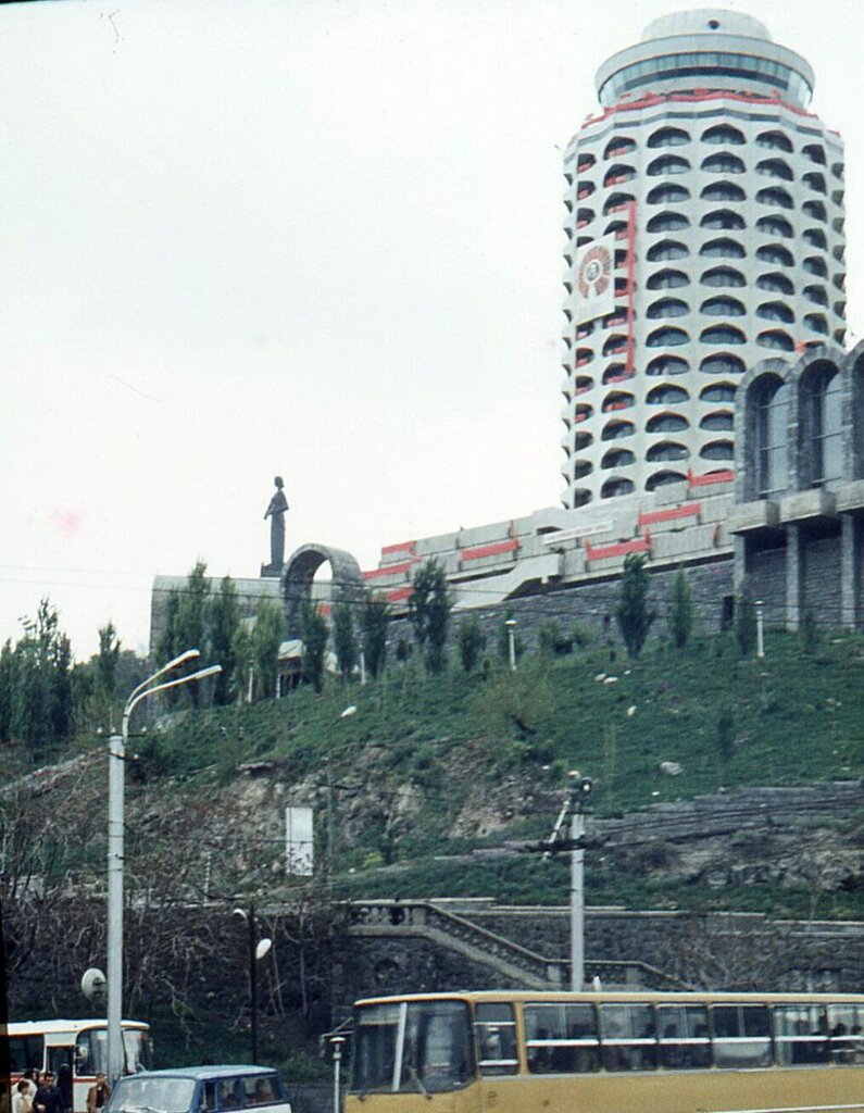 Memorial site, local landmark Youth Palace, Yerevan, photo