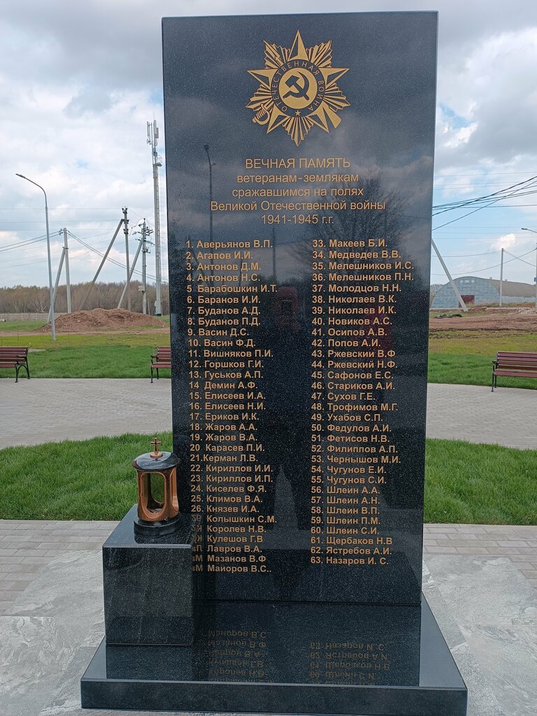 Monument, memorial Воинам землякам, погибшим во славу Отечества, Ryazan Oblast, photo
