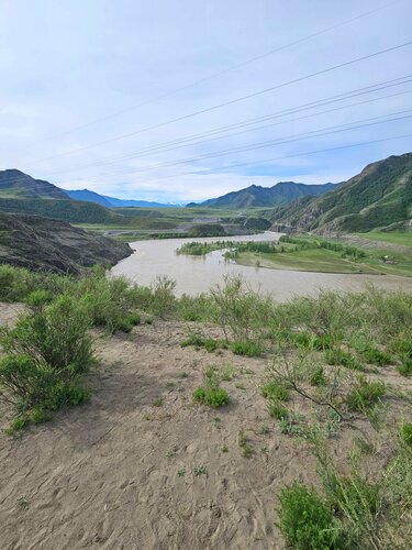 Слияние рек Чуи и Катуни (Республика Алтай, Онгудайский район), смотровая площадка в Республике Алтай