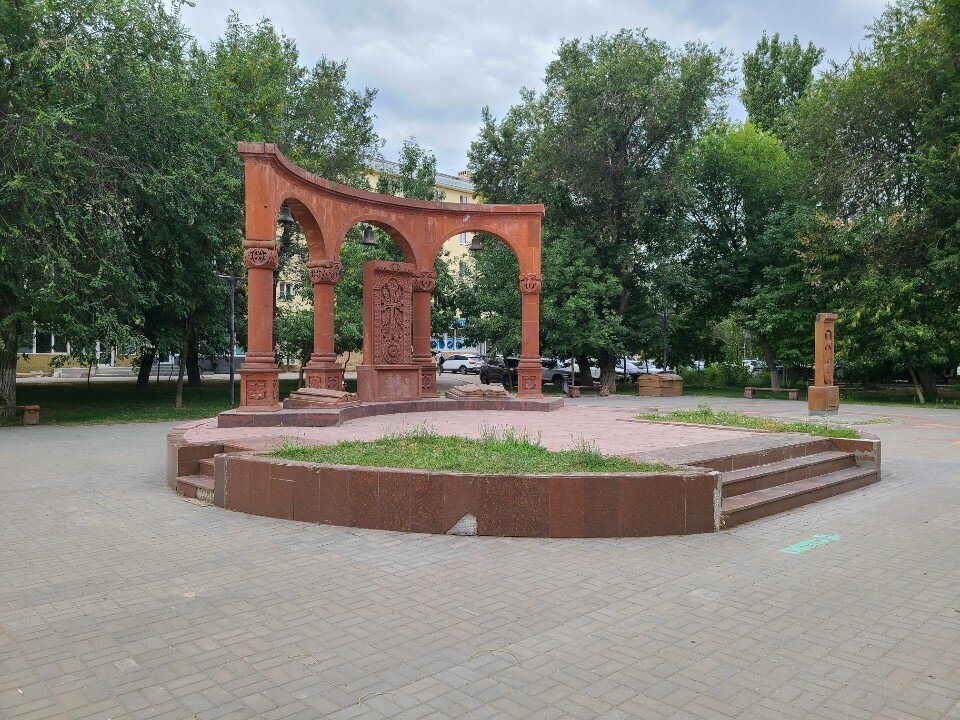 Chapel, memorial cross Скульптура Хачкар, Astrahan, photo