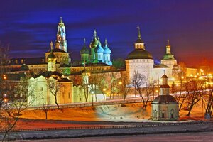 The Holy Trinity St. Sergius monastery (Moscow Region, Sergiyev Posad, Krasnogorskaya Square), monastery, convent, abbey