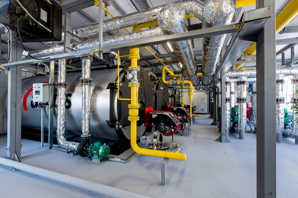 Factory Boiler Room with a Chimney Stock Photo - Image of coal, heat: 70683726