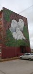 Мурал Белые совы (Надымская ул., 3, Новый Уренгой), стрит-арт в Новом Уренгое