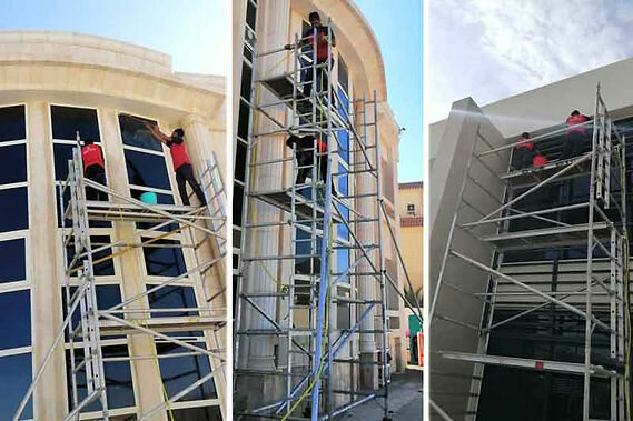 Construction and maintenance of engineering networks Bowabet Al Shahba, Abu Dhabi, photo