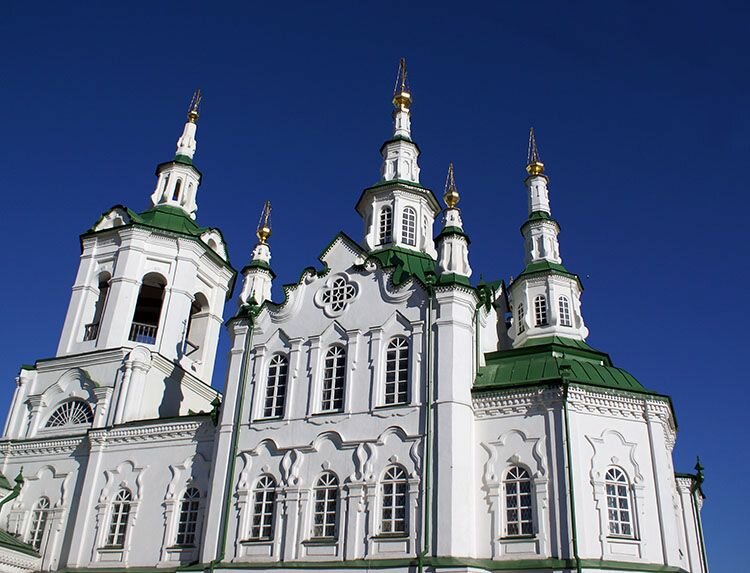 Панорама: Церковь Вознесения Господня, православный храм, Береговая ул., 77, Тюм