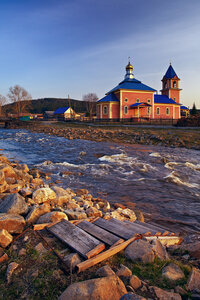 Tserkov Vvedeniya Presvyatoy Bogoroditsy vo Khram V Tyulyuke (Chelyabinsk Region, Katav-Ivanovskiy rayon, Tyulyukskoye selskoye poseleniye, selo Tyulyuk), orthodox church