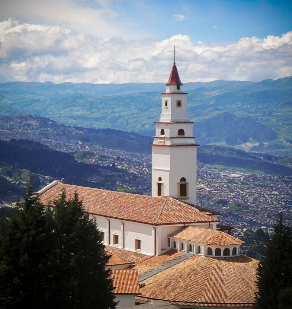 Catholic church Basilica Sanctuary of the Fallen Lord of Monserrate, Bogota d.c., photo